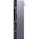 Мультипортовий адаптер Satechi Type-C USB Hub Space Gray (ST-TCUHM)