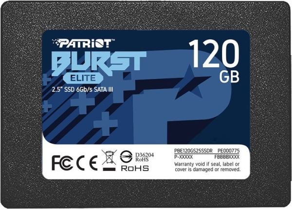 SSD накопичувач PATRIOT Burst Elite 120 GB (PBE120GS25SSDR)