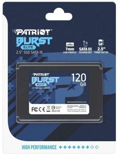 SSD накопитель PATRIOT Burst Elite 120 GB (PBE120GS25SSDR)  Фото №2
