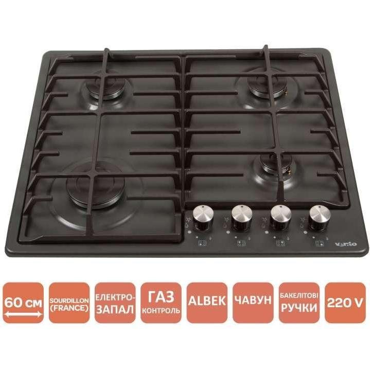Варильна поверхня газова Ventolux HG640-DA3 CS (AN)  Фото №5