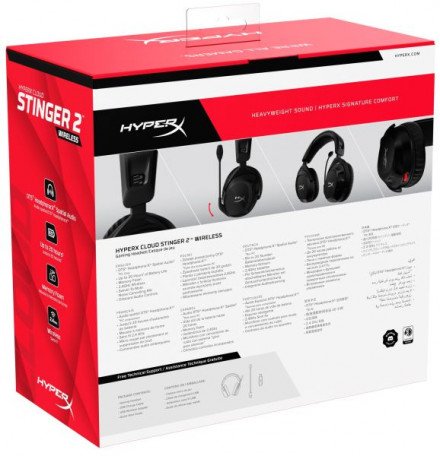 Наушники с микрофоном HyperX Cloud Stinger 2 Wireless Black (676A2AA)  Фото №9