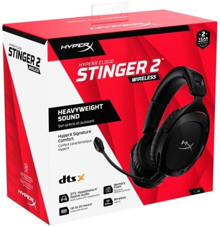 Навушники з мікрофоном HyperX Cloud Stinger 2 Wireless Black (676A2AA)  Фото №8