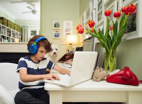 Навушники з мікрофоном JBL JR460NC Blue (JBLJR460NCBLU)  Фото №9