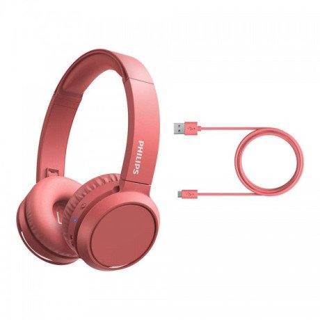 Наушники с микрофоном Philips Wireless Mic Red (TAH4205RD)  Фото №3
