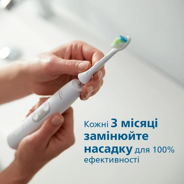 Насадка для електричної зубної щітки Philips Sonicare W2 Optimal White HX6068/12  Фото №6