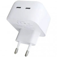 Блок живлення для ноутбука Apple 35W Dual USB-C Port Compact Power Adapter (MNWM3) 