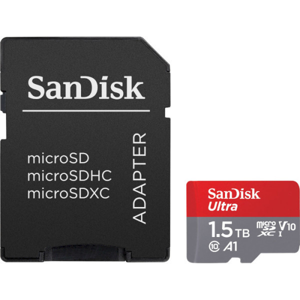 Карта пам&#039;яті SanDisk 1,5 TB microSDXC UHS-I U1 V30 A1 Ultra (SDSQUAC-1T50-GN6MA)