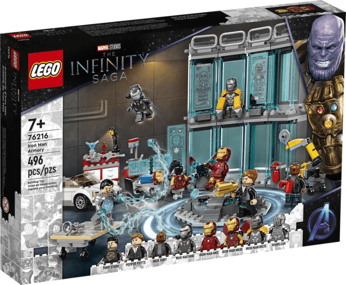 Блоковий конструктор LEGO Арсенал Залізної людини (76216)  Фото №0