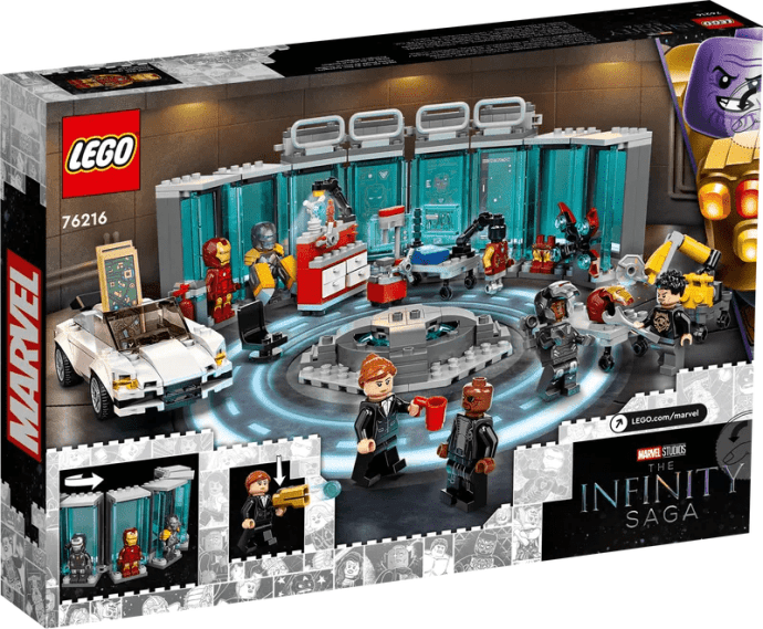 Блоковий конструктор LEGO Арсенал Залізної людини (76216)  Фото №1
