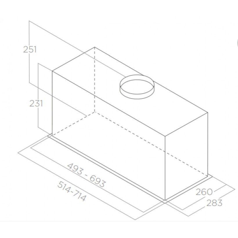 Вытяжка встраиваемая Elica FOLD BL MAT/A/72  Фото №9