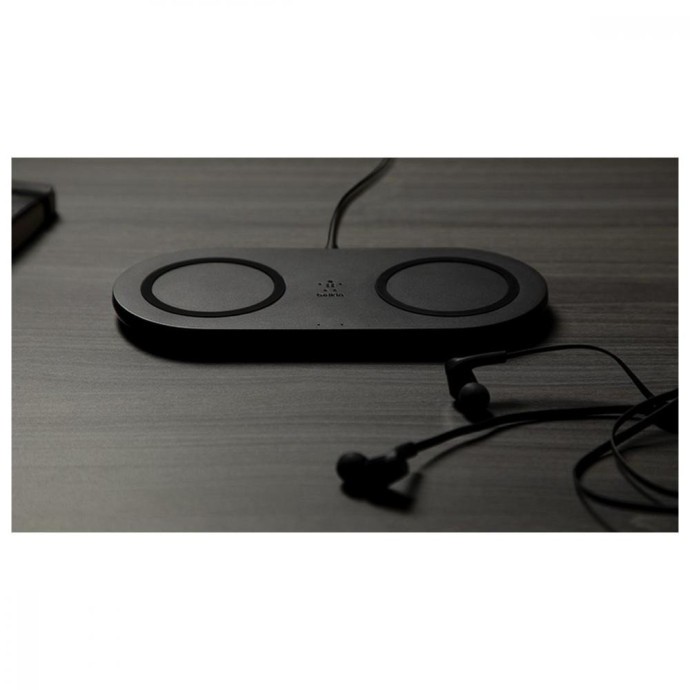 Бездротовий зарядний пристрій Belkin Wireless Charging Dual Pads 10W Black (WIZ002vfBK)  Фото №1