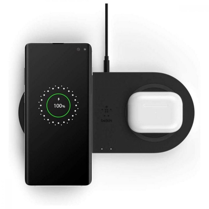 Бездротовий зарядний пристрій Belkin Wireless Charging Dual Pads 10W Black (WIZ002vfBK)  Фото №4