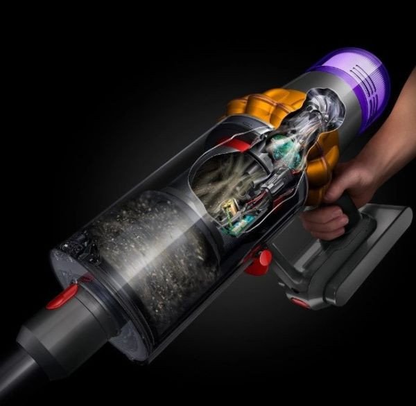 Вертикальний + ручний пилосос (2в1) Dyson V15 Detect Absolute 2023 Yellow/Nickel (446986-01) (446986-01) (Refubrished)  Фото №2