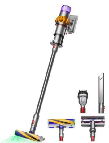 Вертикальный + ручной пылесос (2в1) Dyson V15 Detect Absolute 2023 Yellow/Nickel (446986-01)ий + ручний пилосос (2в1) Dyson V15 Detect Absolute 2023 Y
