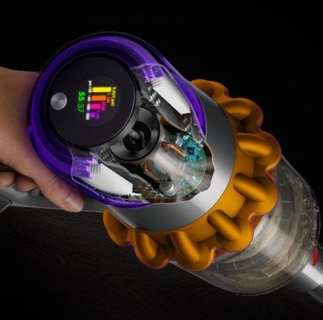 Вертикальный + ручной пылесос (2в1) Dyson V15 Detect Absolute 2023 Yellow/Nickel (446986-01)ий + ручний пилосос (2в1) Dyson V15 Detect Absolute 2023 Y  Фото №4