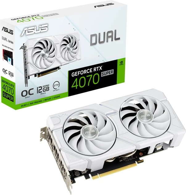Видеокарта Asus Dual GeForce RTX 4070 EVO White OC Edition 12GB GDDR6X (DUAL-RTX4070-O12G-EVO-WHITE) White  Фото №12