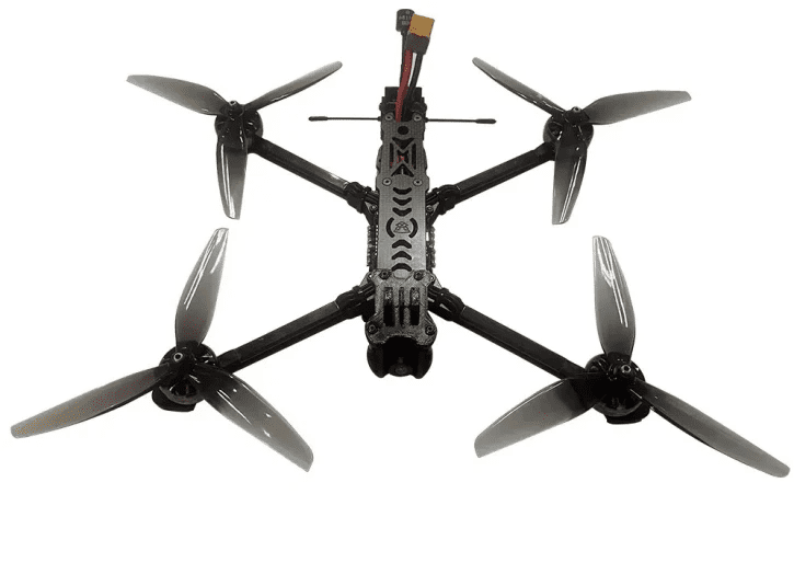 Квадрокоптер(дрон) FPV MonoLit Lion 7 v2 Analog 5.8G 2.5W 2812 1150KV Twilight Camera 6s ELRS 915/868MHz Black  Фото №2