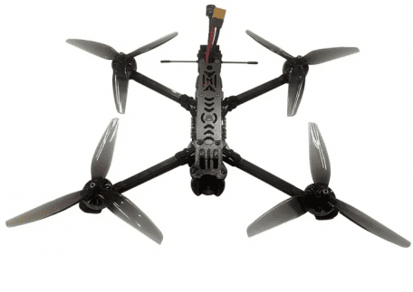 Квадрокоптер(дрон) FPV MonoLit Lion 7 v2 Analog 5.8G 2.5W 2812 1150KV Twilight Camera 6s ELRS 915/868MHz Black  Фото №2