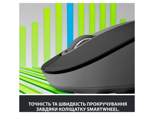 Миша Logitech Signature M650 L Wireless Mouse LEFT  Graphite (910-006239)  Фото №4