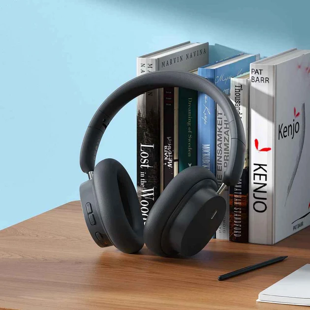 Наушники с микрофоном Baseus Bowie D05 Encok Wireless Grey (NGTD020213)  Фото №5
