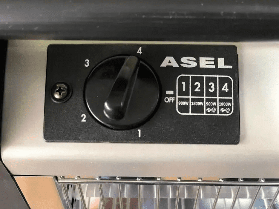 Обігрівач інфрачервоний кварцовий Asel H-40-25 (вентилятор + зволожувач) на 30 квадратів 1800 Вт  Фото №0