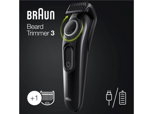 Тример для бороди та вусів Braun BeardTrimmer 3 BT3322  Фото №5