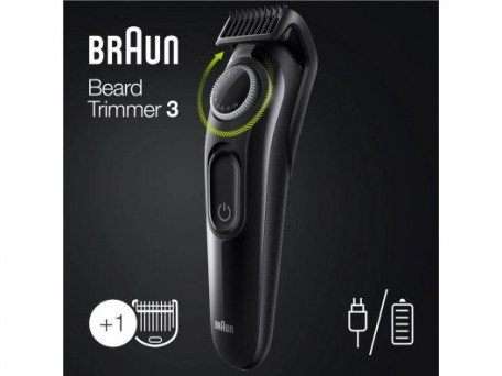 Тример для бороди та вусів Braun BeardTrimmer 3 BT3322  Фото №5