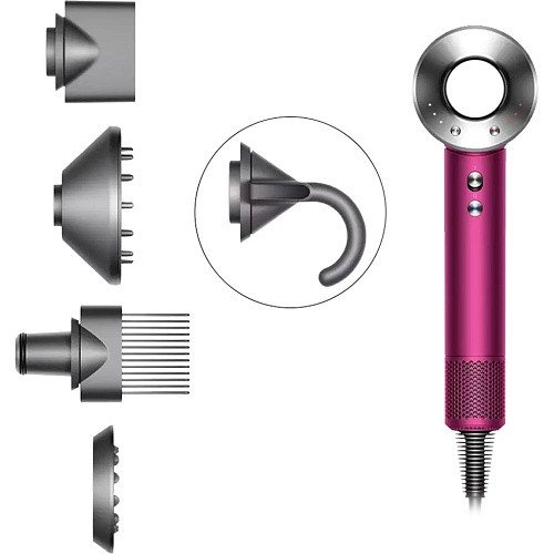 Фэн Dyson HD07 Supersonic Fuchsia/Nickel (390244-01)  Фото №2