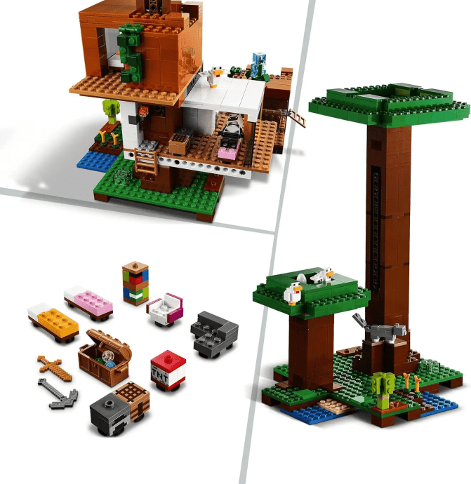 Блоковий конструктор LEGO Minecraft Сучасний будиночок на дереві (21174)  Фото №0