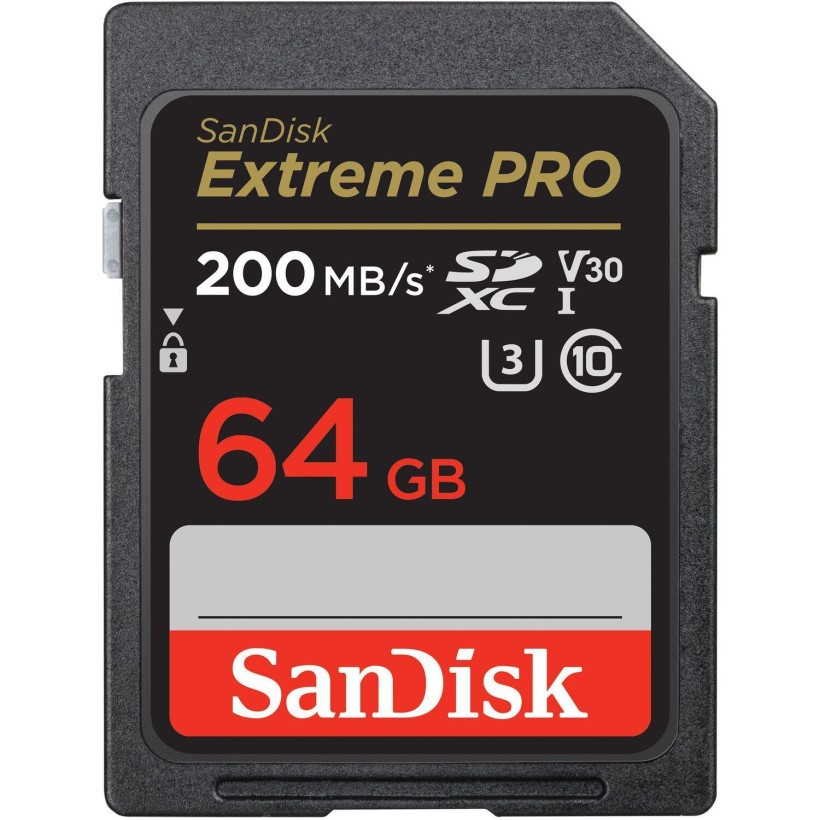 Карта пам&#039;яті SanDisk 64 GB SDXC UHS-I U3 V30 Extreme PRO (SDSDXXU-064G-GN4IN)