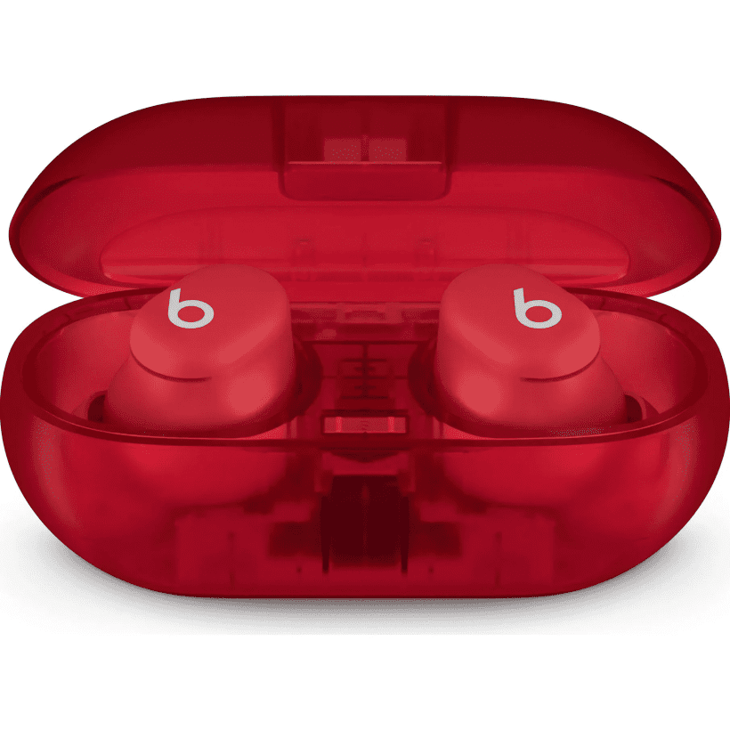 Навушники TWS Beats by Dr. Dre Solo Buds Transparent Red (MUW03)  Фото №0