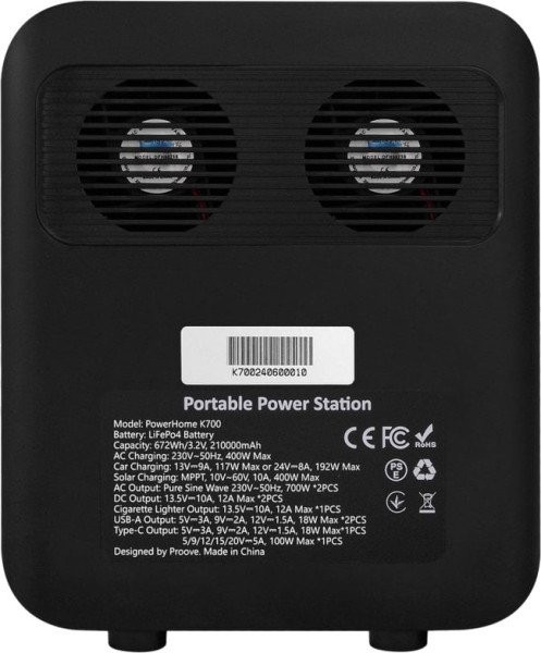 Зарядная станция Proove PowerHome K700  Фото №1
