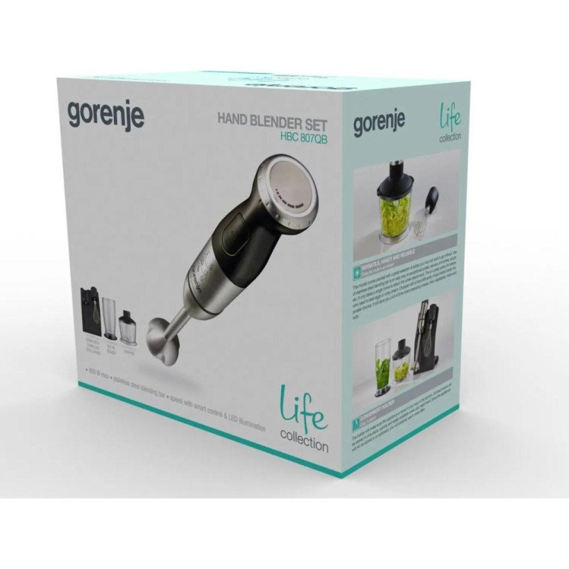 Занурюваний блендер Gorenje HBC807QB  Фото №1
