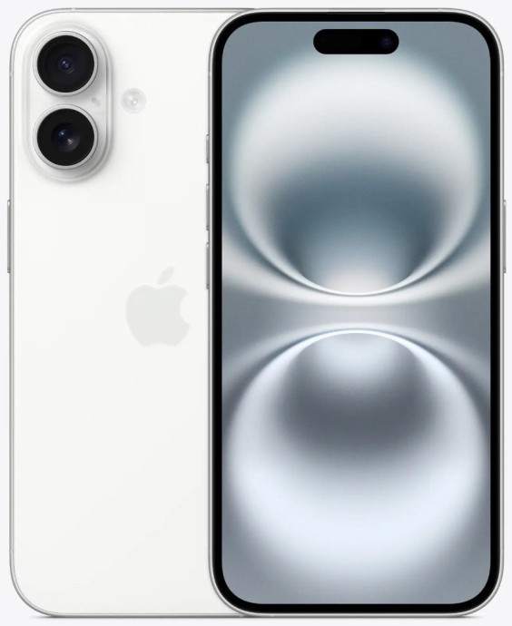 Смартфон Apple iPhone 16 eSIM 256GB White (MYAY3)