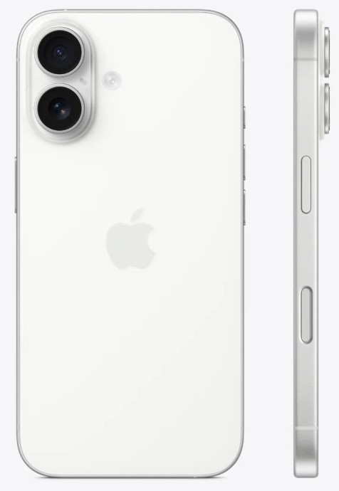 Смартфон Apple iPhone 16 eSIM 256GB White (MYAY3)  Фото №0