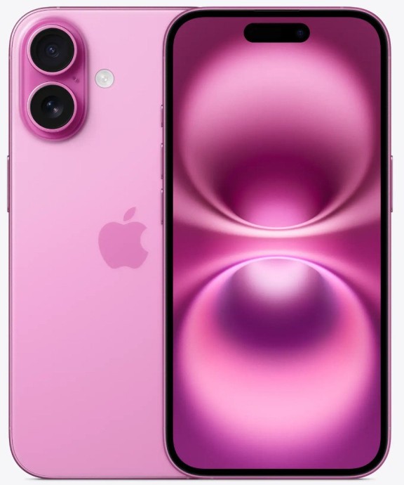 Смартфон Apple iPhone 16 eSIM 256GB Pink (MYD03)