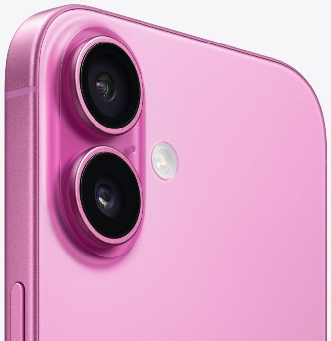 Смартфон Apple iPhone 16 eSIM 256GB Pink (MYD03)  Фото №2