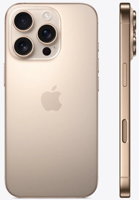 Смартфон Apple iPhone 16 Pro eSIM 128GB Desert Titanium (MYMC3)  Фото №0