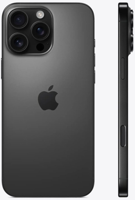 Смартфон Apple iPhone 16 Pro Max eSIM 512GB Black Titanium (MYW73)  Фото №0