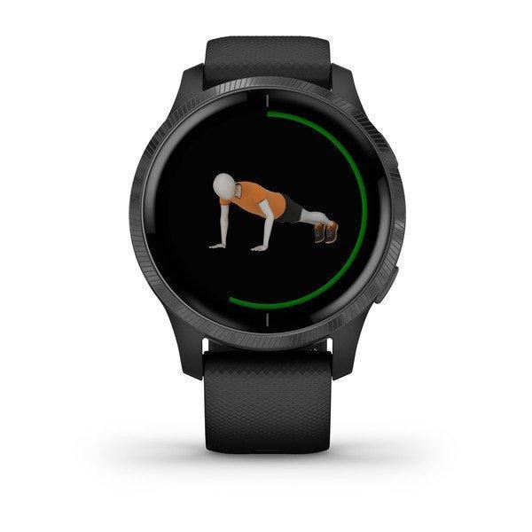 Спортивний годинник Garmin Venu Black/Slate (010-02173-13/12/11)  Фото №3