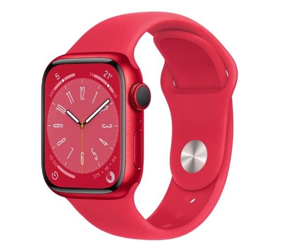 Смарт-часы Apple Watch Series 8 GPS + Cellular 41mm PRODUCT RED Aluminum Case w. PRODUCT RED S. Band (MNJ23)  Фото №0
