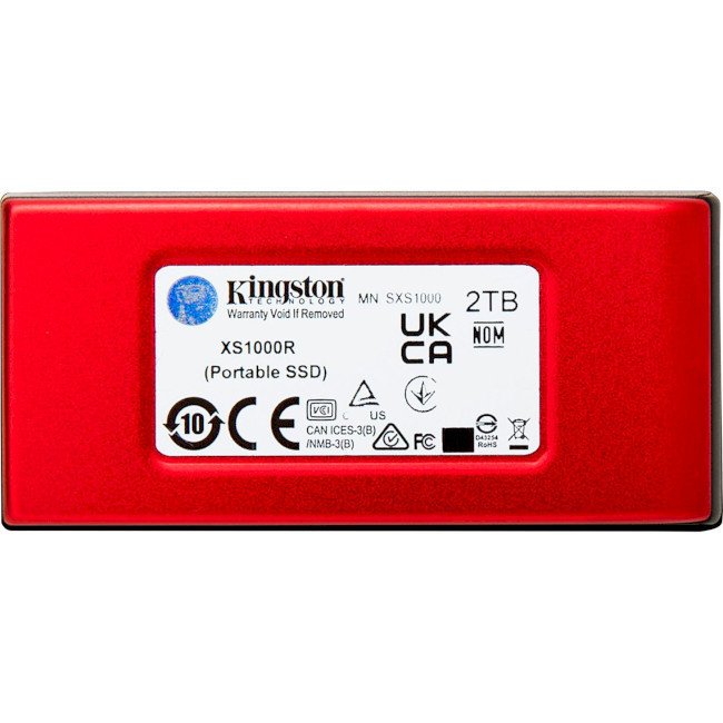 SSD накопичувач Kingston XS1000 2 TB Red (SXS1000R/2000G)  Фото №2