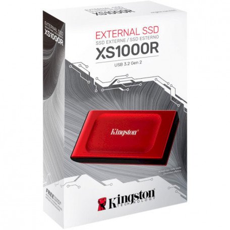 SSD накопичувач Kingston XS1000 2 TB Red (SXS1000R/2000G)  Фото №3