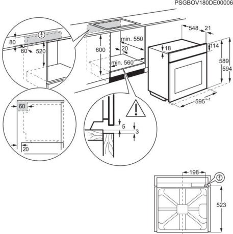 Духовка электрическая Electrolux EOB3400BOR  Фото №0