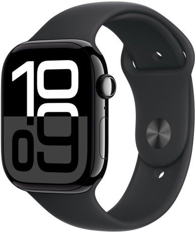 Смарт-часы Apple Watch Series 10 GPS 42mm Jet Black Alu. Case w. Black Sport Band - S/M (MWWE3)  Фото №0