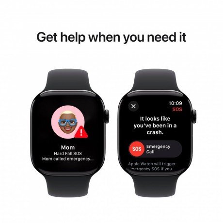 Смарт-часы Apple Watch Series 10 GPS 42mm Jet Black Alu. Case w. Black Sport Band - S/M (MWWE3)  Фото №6