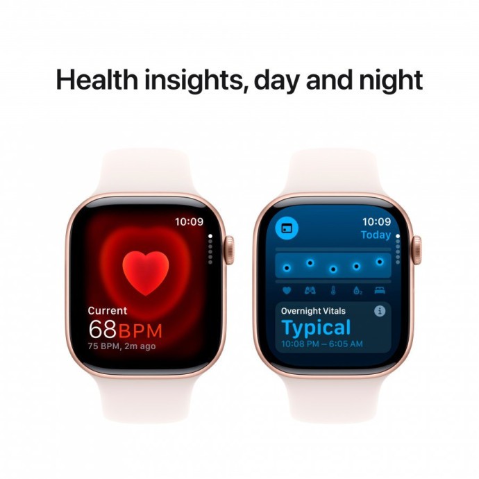 Смарт-годинник Apple Watch Series 10 GPS 42mm Rose Gold Alu. Case w. Light Blush Sport Band - M/L (MWWJ3)  Фото №5
