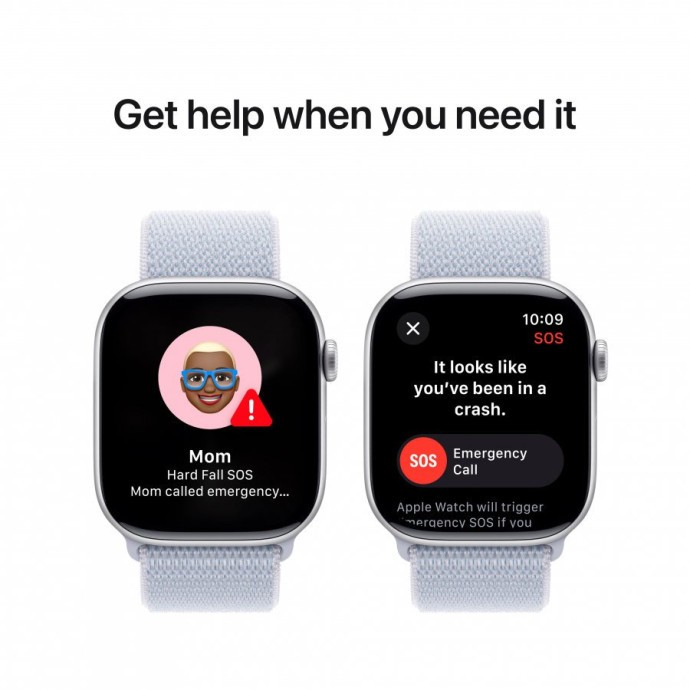 Смарт-годинник Apple Watch Series 10 GPS 42mm Silver Aluminum Case w. Blue Cloud Sport Loop (MWWD3)  Фото №3