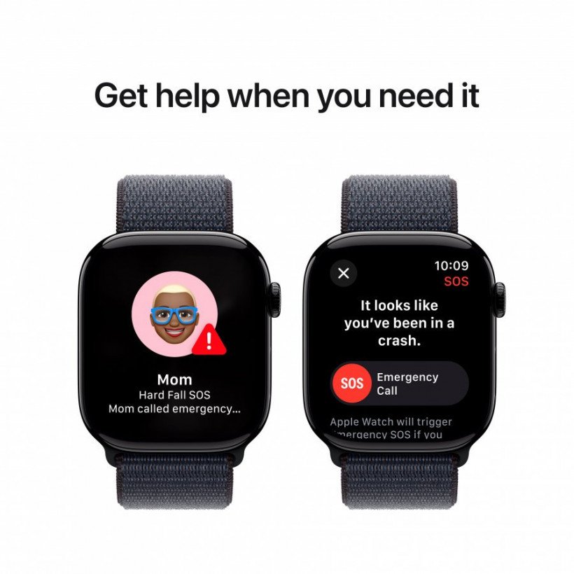 Смарт-часы Apple Watch Series 10 GPS 42mm Jet Black Aluminum Case w. Ink Sport Loop (MWWG3)  Фото №8