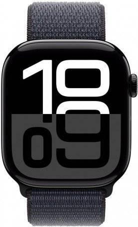 Смарт-часы Apple Watch Series 10 GPS 42mm Jet Black Aluminum Case w. Ink Sport Loop (MWWG3)